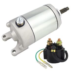 Starter & Relay for Honda TRX400EX Sportrax 2005-2008 TRX400X Sportrax 400X 2009-2014, 31200-HN1-A41 18855 410-54119 SMU0411 495297 HA-123
