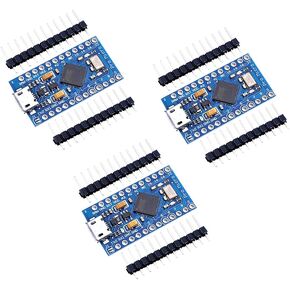 Pro Micro Atmega32U4 5V 16MHz Module Board Micro USB Pro Micro Development Board Microcontroller 3pcs