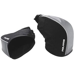 Polaris Snowmobile Universal Formed Snowmobile Handlebar Gauntlets - Black