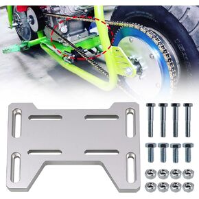RYANSTAR RACING Motor Engine Mount Adjustable Adapter Bracket Plate Compatible with Mini Bike Go Kart Coleman 100 Doodlebug DB30 for Small 4 Stroke Engines Predator 212 Tecumseh Honda Tilloson 212
