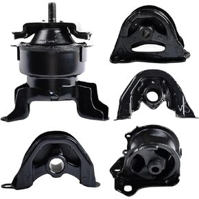 5Pack Engine Motor Mount and Transmission Mount Kit Compatible with 1996-2000 Honda Civic 1.6L L4 Replaces# A6520 A6502 A6556 A6506 A6526, Front and Rear, Automatic Transmission