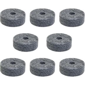 8PCS Felt Washer Set Cymbal Felt Washer Set Replacement Part Accessories Grey Cymbal Washer Fit Most Cymbal Stand