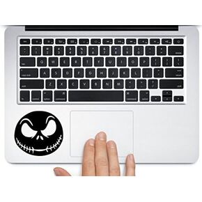 Jack Skellington Face Nightmare Before Xmas Halloween Art for Laptop Toolbox Helmet Cup Die Cut Vinyl Decal Sticker (Black, 3.5")