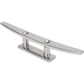 Akozon Dock Cleat, 10in Marine Boat Mooring Boat Cleat Dock Rope Cleat Open Base Stainless Steel Heavy Duty Boat Dock Cleats