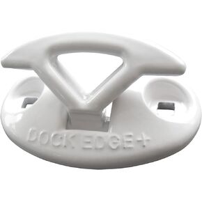 Dock Edge Aluminum Flip Up Dock Cleat, White, 3"