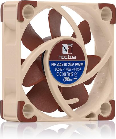 Noctua NF-A4x10 24V PWM, 40mm Quiet Fan for 3D Printers and Other Applications, 4-Pin, 24V Version (40x10mm, Brown) in Saudi Arabia