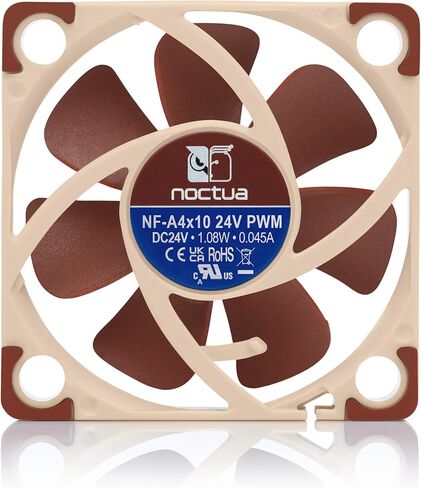 Noctua NF-A4x10 24V PWM, 40mm Quiet Fan for 3D Printers and Other Applications, 4-Pin, 24V Version (40x10mm, Brown) in Saudi Arabia