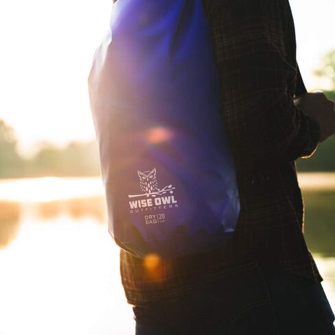 Wise Owl Outfitters Waterproof Dry Bag Backpack - Thick, Durable Water Bag for Kayaking, Camping, Beach and Outdoor Sports in Kuwait