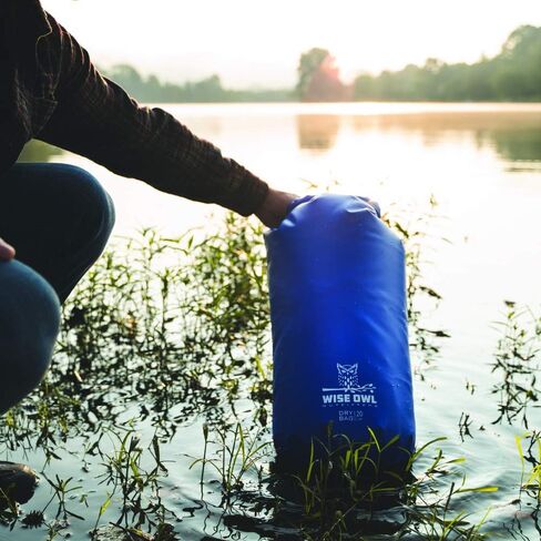 Wise Owl Outfitters Waterproof Dry Bag Backpack - Thick, Durable Water Bag for Kayaking, Camping, Beach and Outdoor Sports in Kuwait
