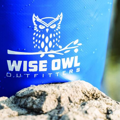 Wise Owl Outfitters Waterproof Dry Bag Backpack - Thick, Durable Water Bag for Kayaking, Camping, Beach and Outdoor Sports in Kuwait
