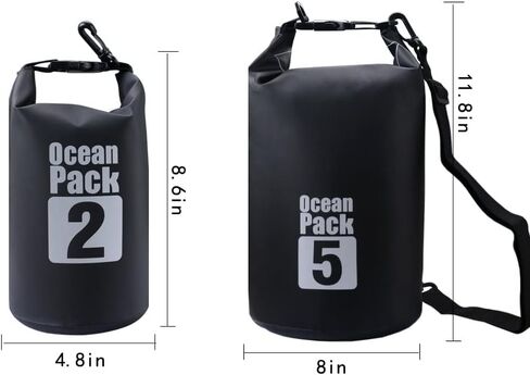 Dry Sack/Waterproof Bag for Boating, Kayaking, Hiking, Snowboarding, Camping, Rafting, Fishing and Backpacking (Black, 30L) in Saudi Arabia