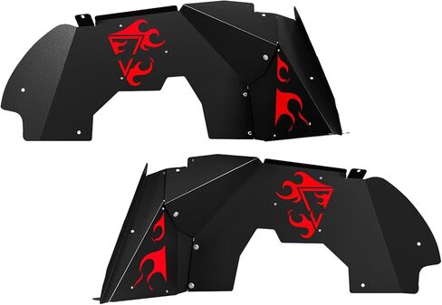 Front Inner Fender Liners,2PCS Steel Wheel Well Liners Cover,Wheel Mud Guards Flares,Bolt-on Style Splash Guards Compatible with 2018-2023 Jeep Wrangler Accessories JL & JLU Unlimited,2 & 4 Door in Kuwait