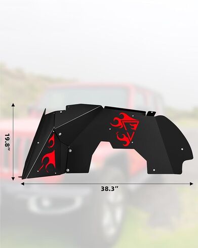 Front Inner Fender Liners,2PCS Steel Wheel Well Liners Cover,Wheel Mud Guards Flares,Bolt-on Style Splash Guards Compatible with 2018-2023 Jeep Wrangler Accessories JL & JLU Unlimited,2 & 4 Door in Kuwait