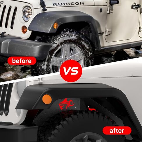 Front Inner Fender Liners,2PCS Steel Wheel Well Liners Cover,Wheel Mud Guards Flares,Bolt-on Style Splash Guards Compatible with 2018-2023 Jeep Wrangler Accessories JL & JLU Unlimited,2 & 4 Door in Kuwait