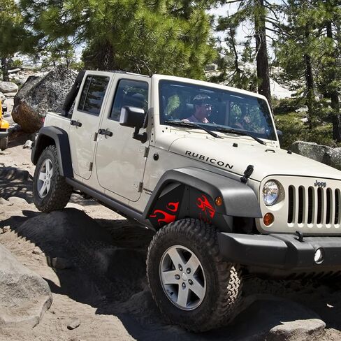 Front Inner Fender Liners,2PCS Steel Wheel Well Liners Cover,Wheel Mud Guards Flares,Bolt-on Style Splash Guards Compatible with 2018-2023 Jeep Wrangler Accessories JL & JLU Unlimited,2 & 4 Door in Kuwait