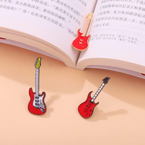 Creative instruments electric guitar violin Ukulele cartoon styling Dripping metal badge Music lover brooch for women and men in Saudi Arabia