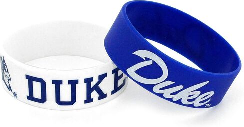 aminco NCAA mens Silicone Rubber Bracelet Set, 2-Pack in Saudi Arabia