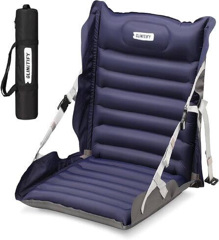 【تحديث】 مقاعد استاد هوائية قابلة للطي ذاتية النفخ، كرسي تخييم ومقاعد مبيضة مقاومة للماء، وسادة نوم خفيفة الوزن مع أشرطة قابلة للتعديل مدمجة للتخييم والمشي لمسافات طويلة والشاطئ ورحلات السيارة. in Kuwait