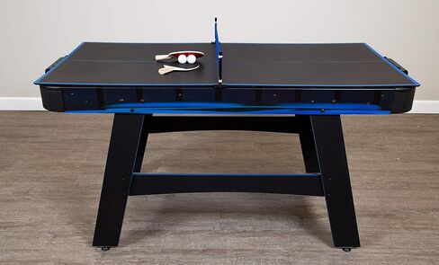 Hathaway Bandit 5-Ft Air Hockey and Table Tennis Multigame Table, Great for Family Game Rooms, Includes Strikers, Pucks, Paddles, Balls and net/Post Set in Saudi Arabia
