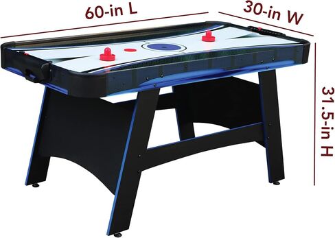 Hathaway Bandit 5-Ft Air Hockey and Table Tennis Multigame Table, Great for Family Game Rooms, Includes Strikers, Pucks, Paddles, Balls and net/Post Set in Saudi Arabia