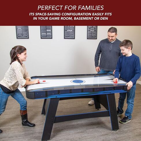 Hathaway Bandit 5-Ft Air Hockey and Table Tennis Multigame Table, Great for Family Game Rooms, Includes Strikers, Pucks, Paddles, Balls and net/Post Set in Saudi Arabia