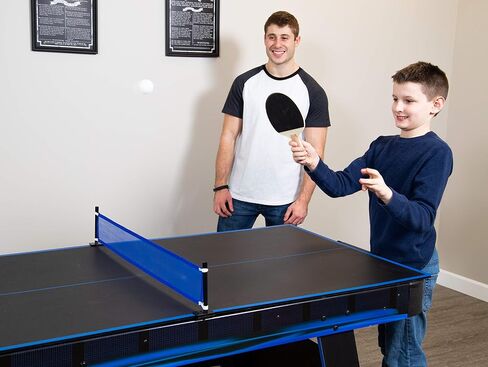 Hathaway Bandit 5-Ft Air Hockey and Table Tennis Multigame Table, Great for Family Game Rooms, Includes Strikers, Pucks, Paddles, Balls and net/Post Set in Saudi Arabia