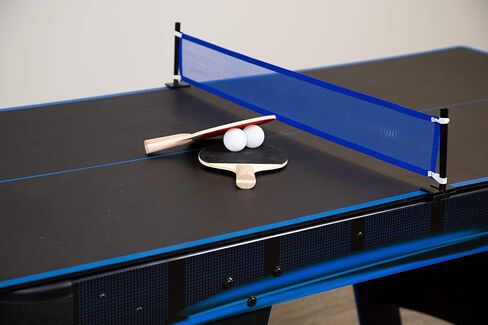 Hathaway Bandit 5-Ft Air Hockey and Table Tennis Multigame Table, Great for Family Game Rooms, Includes Strikers, Pucks, Paddles, Balls and net/Post Set in Saudi Arabia