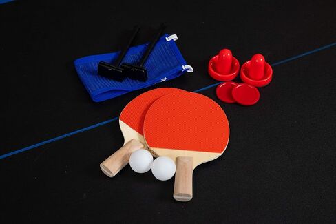 Hathaway Bandit 5-Ft Air Hockey and Table Tennis Multigame Table, Great for Family Game Rooms, Includes Strikers, Pucks, Paddles, Balls and net/Post Set in Saudi Arabia