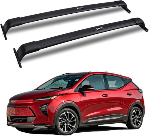 Roof Racks Rail Cross Bars Rail Fit for Chevy Bolt EUV 2022 2023 2024 Aluminum Alloy ONLY Rack Crossbar Black in Kuwait