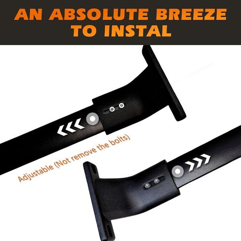 Roof Racks Rail Cross Bars Rail Fit for Chevy Bolt EUV 2022 2023 2024 Aluminum Alloy ONLY Rack Crossbar Black in Kuwait