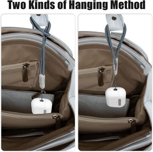 حبل HiFan متوافق مع AirPods Pro 2، حبل مضاد للسقوط ومضاد للفقد، حبل قابل للتعديل مع مشبك لـ AirPods Pro 2 (رمادي) in Saudi Arabia