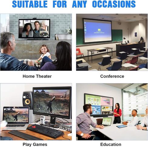 CABLEDECONN USB C to DisplayPort 1.4 8K Cable 8K@60Hz 4K@144Hz Male to Female 25CM Converter Thunderbolt 3 to DisplayPort Adapter in Saudi Arabia