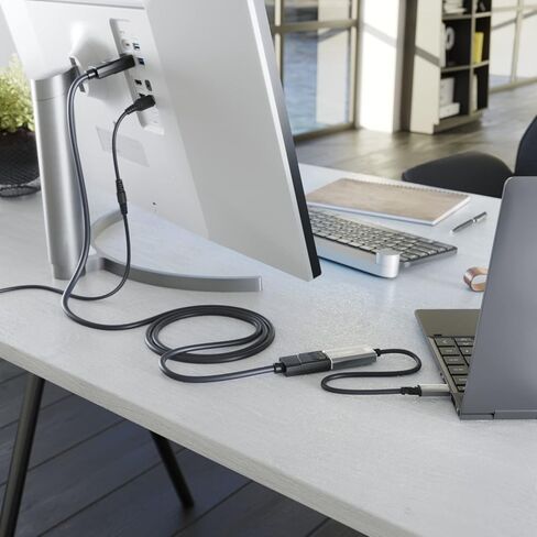 محول 8K USB C إلى DisplayPort 1.4 مع حافظة معدنية كاملة مقاومة للكسر (ينقل 8K/60 هرتز من الكمبيوتر المحمول/الهاتف الذكي إلى الشاشات الكبيرة - DP 1.4، USB 3.1، النوع C، Thunderbolt 3، 6 بوصة) بواسطة CableDirect in Kuwait