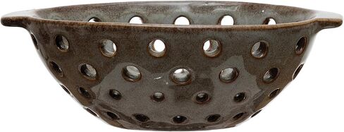 Creative Co-Op Stoneware Berry, Reactive Glaze, Brown (Each One Will Vary) Bowl in Saudi Arabia