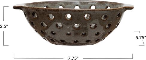 Creative Co-Op Stoneware Berry, Reactive Glaze, Brown (Each One Will Vary) Bowl in Saudi Arabia