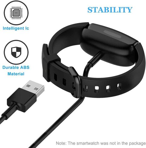 كابل شاحن لـ Fitbit Inspire 2 & ACE 3، قاعدة شحن USB بديلة لـ Inspire 2 متتبع الصحة واللياقة البدنية 100 سم / 3.3 قدم (1) in Kuwait