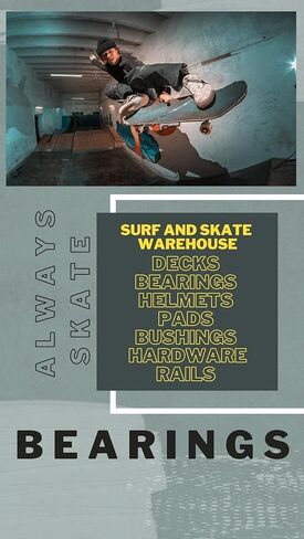 محامل ألواح التزلج المطلية بالتيتانيوم (مجموعة من 8، مع فواصل) in Kuwait