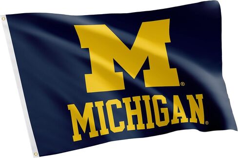 Desert Cactus University of Michigan Flag Wolverines UM U of M Flags Banners 100% Polyester Indoor Outdoor 3x5 (Design 3) in Saudi Arabia