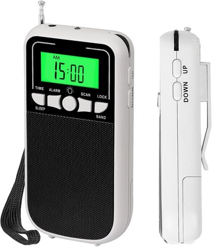 Portable Radio AM FM, Pocket Radios, Battery Operated Emergency Pocket Walkman Radio, for Elderly, with LED Flashlight, for Walk/Jogging/Gym/Camping Portable Transistor Radio(Orange) in Saudi Arabia