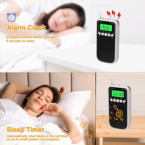Portable Radio AM FM, Pocket Radios, Battery Operated Emergency Pocket Walkman Radio, for Elderly, with LED Flashlight, for Walk/Jogging/Gym/Camping Portable Transistor Radio(Orange) in Saudi Arabia