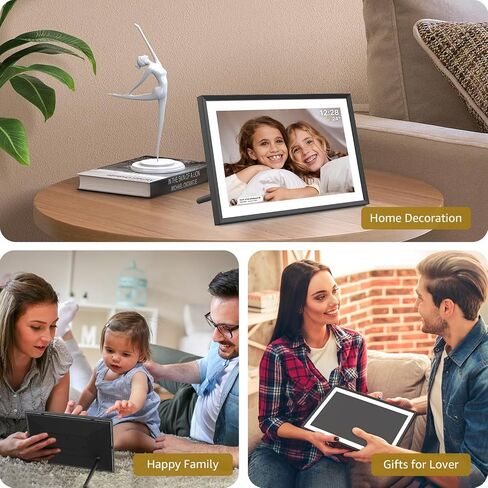 إطار صور رقمي واي فاي 10.1 بوصة، شاشة لمس IPS عالية الدقة 1280 × 800، إطار صور ذكي إلكتروني مع مساحة تخزين 32 جيجابايت، تدوير تلقائي، مشاركة الصور/مقاطع الفيديو على الفور عبر تطبيق Frameo in Saudi Arabia