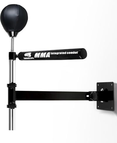 Wall Mount Boxing Bar MMA Boxing Speed Trainer Boxing Reflex Bar Boxing Equipment Boxing Spinning Bar with Punching Ball for Gym Home in Saudi Arabia