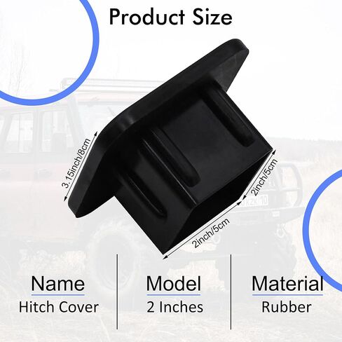 Hitch Cover Three Funny Raccoon Trailer Hitch Cover Plug Cap Universal 2" Heavy Duty Trailer Hitch Tube Rubber Covers,Square Towing Hitch Covers for Trucks SUV Cars in Saudi Arabia