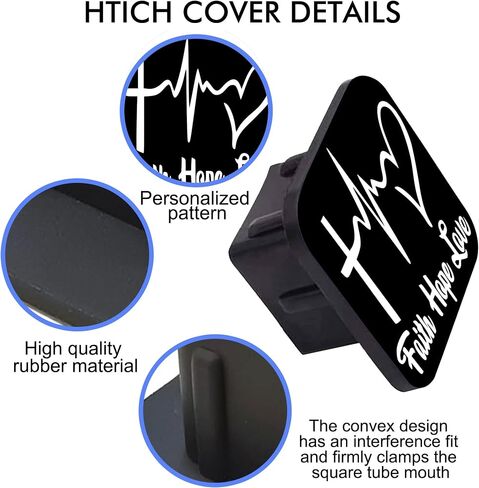 Hitch Cover Three Funny Raccoon Trailer Hitch Cover Plug Cap Universal 2" Heavy Duty Trailer Hitch Tube Rubber Covers,Square Towing Hitch Covers for Trucks SUV Cars in Saudi Arabia
