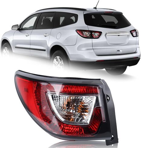 Left Driver Side Rear Tail Light Rear Lamp Compatible for 2013-2017 Chevy Traverse Outer Rear Brakes Lights Assembly 84266019 23301756 GM2804112 W/Bulbs LH in Saudi Arabia