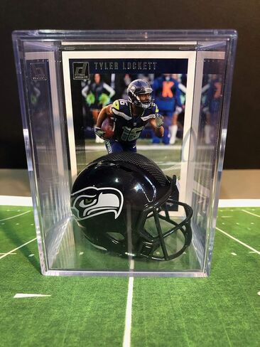 Seattle Seahawks NFL Helmet Shadowbox w/Tyler Lockett card in Saudi Arabia