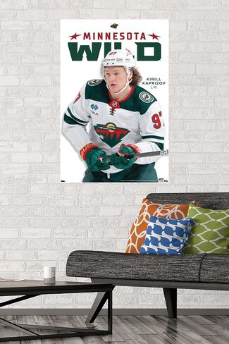 ملصق حائط من Trends International NHL Minnesota Wild - Kirill Kaprizov من السلسلة 23 in Saudi Arabia