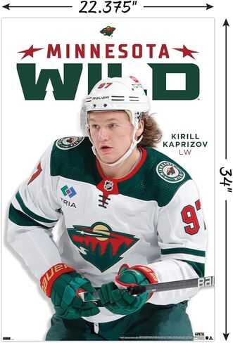 ملصق حائط من Trends International NHL Minnesota Wild - Kirill Kaprizov من السلسلة 23 in Saudi Arabia