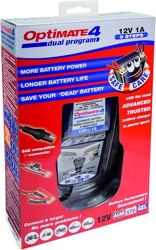 إصدار OptiMATE 4 CAN-bus، TM-351 8/9-step 12V 1A بطارية موفرة للشاحن-اختبار-صيانة in Kuwait