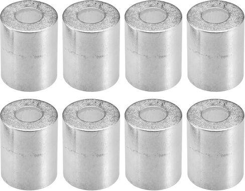 uxcell 8pcs Car Aluminum Cylindrical Air Conditioner Pipe Joint Fitting Sleeve 12mm 23mm Hole Dia in Saudi Arabia